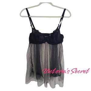 Victoria's secret black sheer lingerie size L